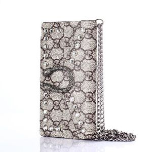 Leather iPhone XR wallet chain case.